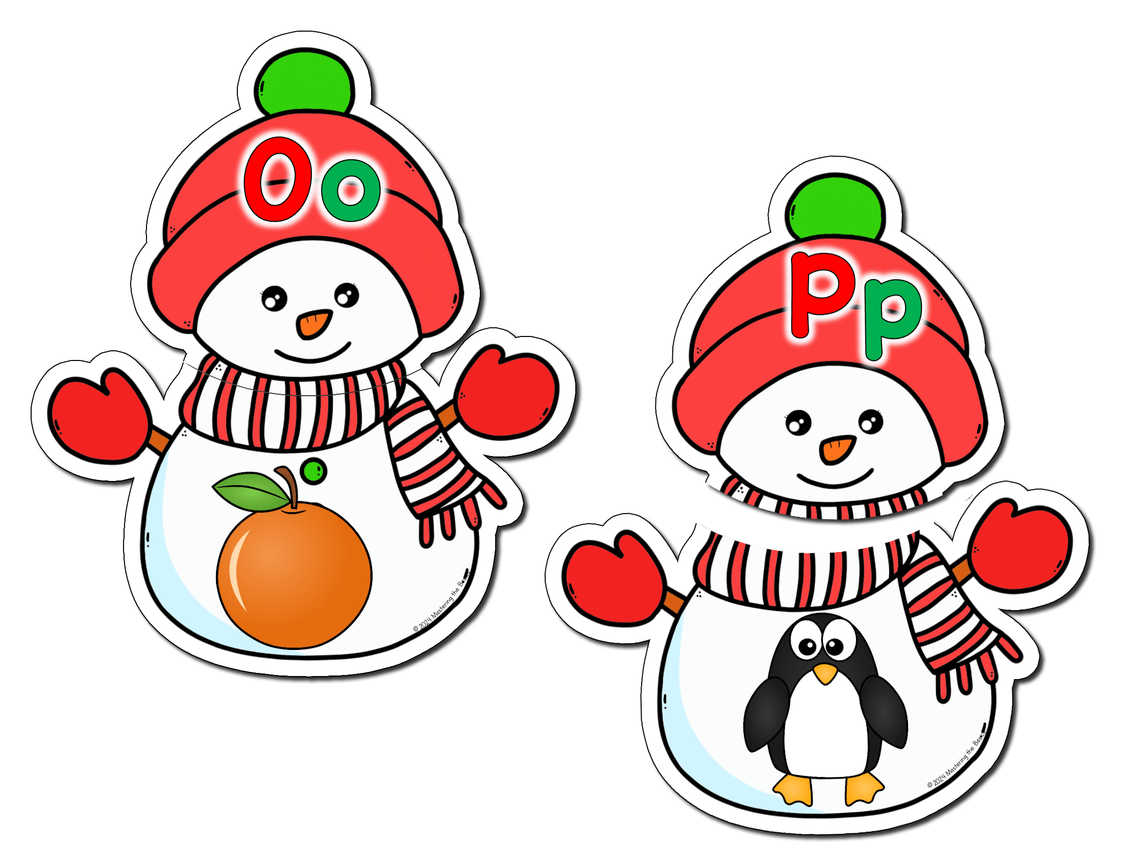 Snowman Beginning Sound Puzzles